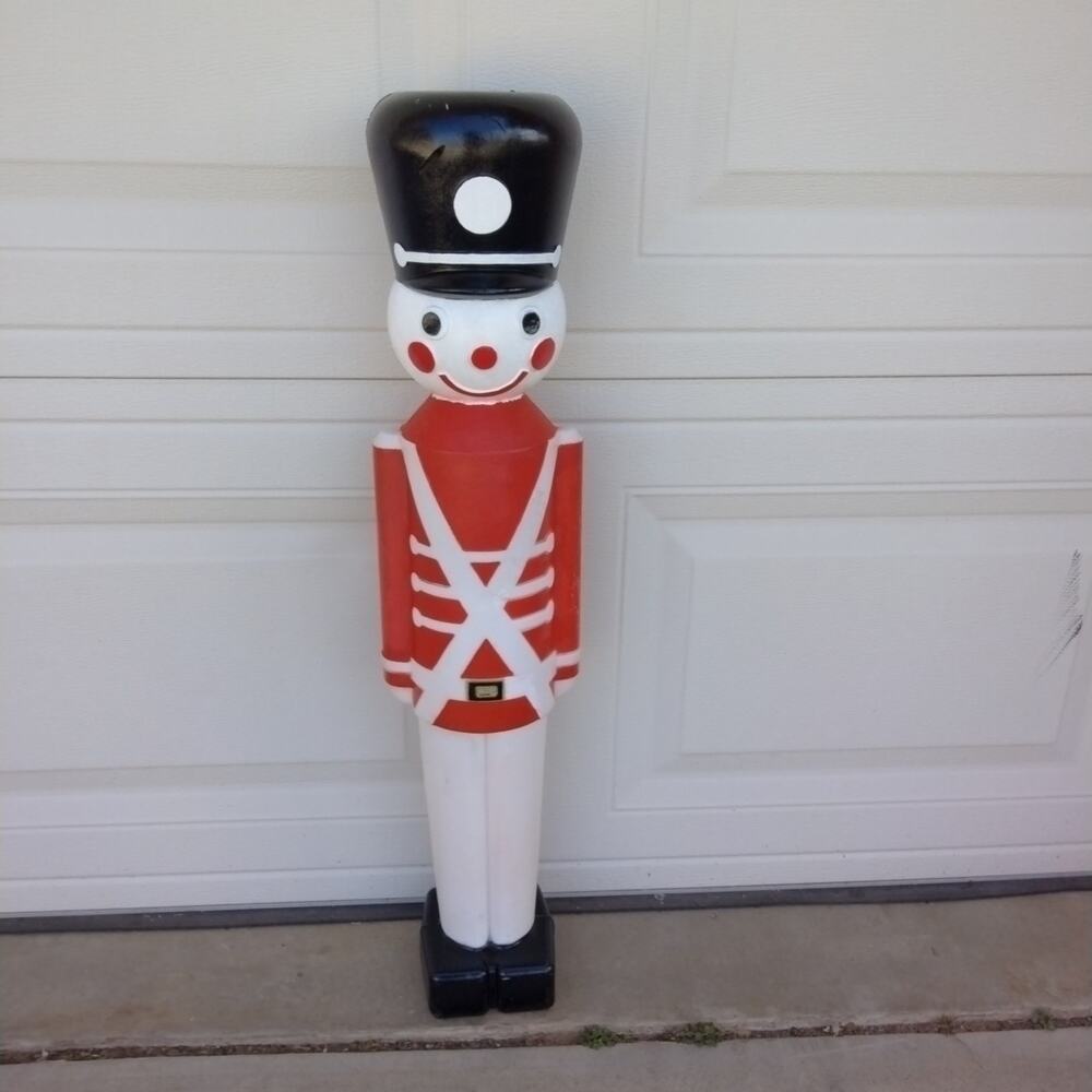 Vintage 1987 Union Products 30" Holiday Christmas Toy Soldier Blow Mold